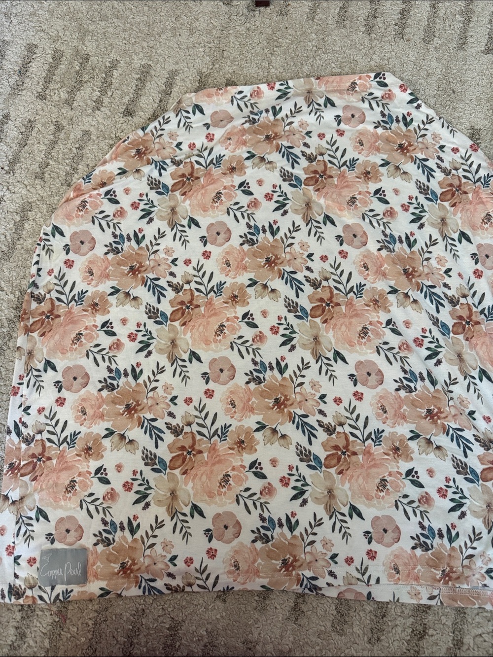 Copper pearl car seat cover